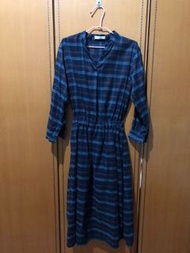 #賣物 Chocol raffine robe長袖格子洋裝