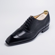 Wing-tip Wing Pattern Oxford Leather Sole Shoes ∣ p602k Monarch Black