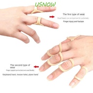 USNOW Oval Finger Splint, Finger Cuff Oval Finger Splint Support, Toe Joint Fixator Bend Ring Sleeve Skin Waterproof Finger Joint Stabilizer Ache Cure