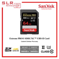 SanDisk Extreme PRO 32GB / 64GB / 128GB SDHC UHS-II U3 (Up to 300MB/s Read) SD Memory Card