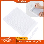 stylish365 Fafeicy Mini Scoring Board with Bone Folder 6.4 x 8.5 Inches Small Score Compact for Pape