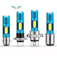 Đèn Pha Xe Máy Siêu Sáng Đèn Thay Đổi H7 P15D H6 BA20D LED H4 LED COB RGB Phụ Kiện Xe Máy 80W 12V 24