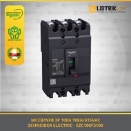 MCCB SCHNEIDER EZC100F 3P/3T 100A 10kA - EZC100F3100