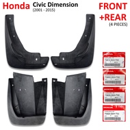 ยางกันขี้โคลน ยางบังโคลน ของแท้ สีดำ สำหรับ Honda Civic Dimension ปี 2001-2005