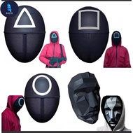 BF 【READY-STOCK】 Korean Squid Game Black Mask Square Circle Triangle Kdrama Mask Halloween Prop