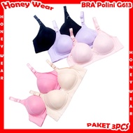 HW - SAVE 3PCS Women's Striped Bras POLINI G613 Large Cup Push Up Bra