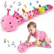 Baby Sensory Toy 0-6 Month Music Animal Stuffed Plush Caterpillar Toy for Infant 0-3-6-12 Month Old 