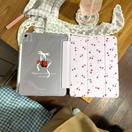 [Good Luck] Bow Cherry Apple iPad 11 Tablet Protective Case pro43cm Pen Slot air7 Simple mini7 Hard 