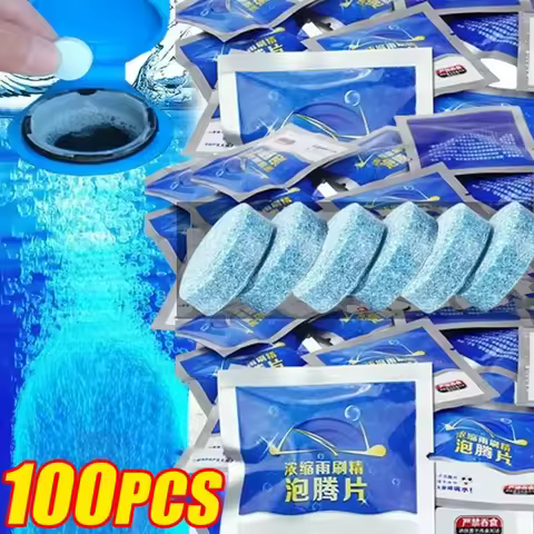 Car Glass Water Effervescent Film Wiper Solid Concentrate Four Seasons Universal Strong Anti-freeze 