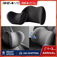 SEAMETAL Car Seat Pillow Headrest Pillow Head Neck Rest Pillow Memory Foam Seat Pillow Lumbar Neck Support Relieve Soreness