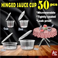 Hinged Cup , Sauce Cups , Dessert Cups, 1oz, 2oz, 3oz, 4oz