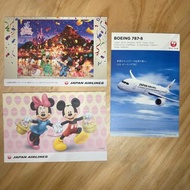 包平郵 迪士尼 日本航空 明信片 全新  Disney JAL Japan Airlines Postcard