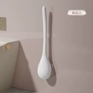 免打孔廁所矽膠刷子 馬桶刷無死角衛生間掛牆長柄坐便清潔刷