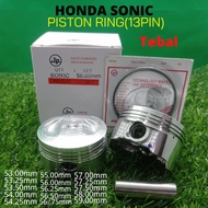 【JP PISTON】JP SONIC 🔥Hot Selling🔥 Sonic Tebal Piston Sonic (EX5/Dream/EX5Class)(54.5/55.50mm/56mm/55.25mm/58.5mm/59mm)