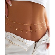BBstore star charm waist belt, seductive layered waist necklace