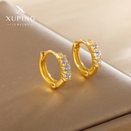 916 Gold Round Hoop Earrings/Subang Bulat Emas 916 Tulen Emas 916 Bajet