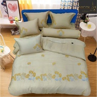 (💥SALE CỰC RẺ) SET 7 MÓN CHĂN GA GỐI LỤA TƠ TẰM "NICOLAS" GA PHỦ TRẦN CAO CẤP NHẬP KHẨU CHÍNH HÃNG