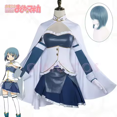 Miki Sayaka Cosplay Costume Puella Magi Madoka Magica Uniform Wig Anime Chinese Style Halloween Cost
