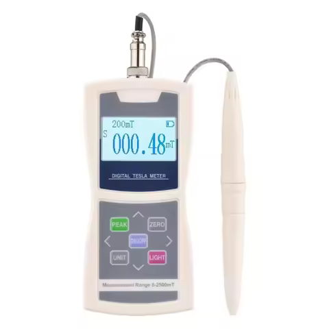 Digital Tesla Meter 200mT/2000mT Gaussmeter High Accuracy Sensitive Surface Magnetic Field Tester St