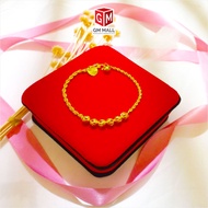 Cop 916 Emas Bangkok Emas Korea GM Mall Bracelet Pintal Boba Moon