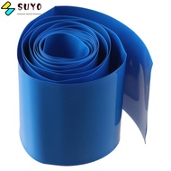 SUYO Heat Shrink Wraps, PVC Blue Heat Shrink Wrap Tube, Insulation 2 Meters 18650 Battery Wrap 18650 Battery Pack