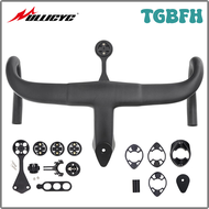 TGBFH 1:1 Original Only Matte Carbon Aero Integrated Road Handlebar 380/400/420/440mm with Free Mount Road Bike Accessories HFVGF