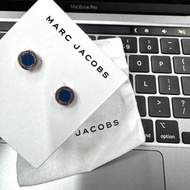 Marc Jacobs 小圓圈耳環，送人一流 生日禮物 深藍色【平行輸入】