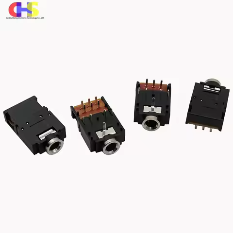 ​​10PCS PJ-307 3.5mm Audio Jack PJ-307B 3F07 Horizontal DIP Female Socket - 8Pin/11Pin PCB Mount for