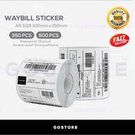 [READY STOCK] A6 100*150mm Thermal Waybill A6 Sticker / Shipping Label / Consignment Note Sticker / Thermal Sticker A6