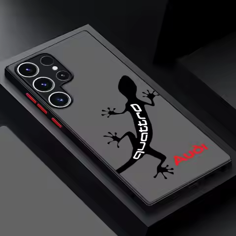A-Audi Super Car Black Edge Shell Phone Case for Samsung Galaxy S21 5G S22 Plus S23 S25 Ultra S10+ S