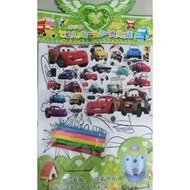 READY STOCK 3D DIY 3 IN 1 STICKET SET WITH 4PCS COLOR PENCIL AND 4PCS STICKET PAD FOR KIDS PLAYING F