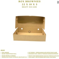 Brownies Box 22x10x5 Brownies Box Brown Kraft Brownies Box (B11K3)