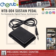 Cherub WTB-004 Square Sustain Foot Pedal for Keyboard Digital Piano Controller Switch Casio Yamaha Roland Korg