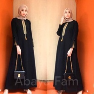 Abaya Abaya Hitam Turkey Gamis Wanita Maxi Dress Arab Saudi Bordir