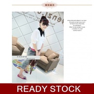 Fashionhomez 3535 Collar Chiffon Shirt White