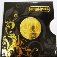 [READY STOCK] Amethyst Gold Coin / Gold Bar 4.25g (999.9)