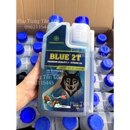 Nhớt Blue 2T máy cắt cỏ máy cưa chai 1 Lít