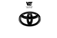 Vemart toyota alphard vellfire anh20 car logo emblem pnp accessories