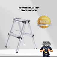 SUPERACK Ladder Step Stool Aluminium Foldable Anti Slip With Pedal Tangga Lipat