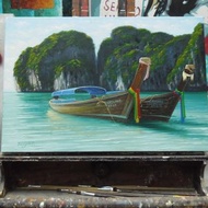 Phi Phi Islands painting oil painting on canvas 60X80 cm.