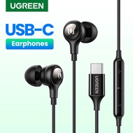 UGREEN Wired Earphones Type C Earbuds USB C Microphone Headphones For Xiaomi Huawei Tablet