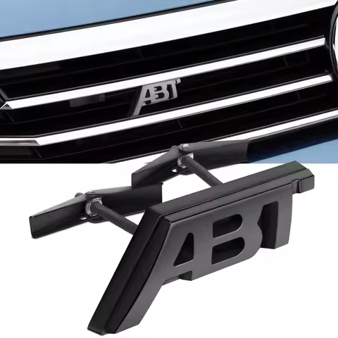 Black ABT Grille Sticker ABT Emblem Insignia Sticker For VW Audi A6 A5 A4 A3 A1 Q3 Q5 Q7 RS3 RS5 RS7