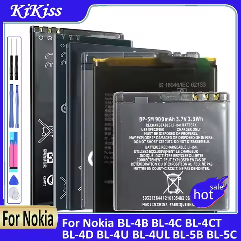 Battery BL-4B BL-4C BL-4CT BL-4D BL-4U BL-4UL BL-5B BL-5C BL-5CA BL-5CB BL-5CT BP-5Z BL-5J BLC-2 BP-