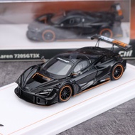 CM 1/64 McLaren 720S GT3X Black Alloy Diecast Car Model Toy Birthday Gift