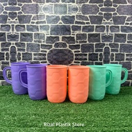 (12 PCS) JACOB STAR JUMBO CUPS, HANDLE CUPS, PLASTIC CUPS, PLASTIC CUPS, DRINKING CUPS, COLORED CUPS