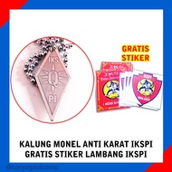 Kalung q ikspi kera sakti / iks pi tingkat 1 / Liontin / Monel / kalung monel anti karat / Bandul Ka
