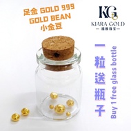 GOLD 999 Pure Gold Bean | 足金小金豆 | Kacang Emas 999 - 0.1gm - AK01