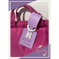 Personalized leather luggage / bag tag (single face leather) Available in 30 colors, Square & Heart