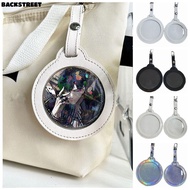 BACKSTREET Badge Display Bag, Round Multi-Color Badge Bag, Gift Transparent Window Key Chain Waterpr