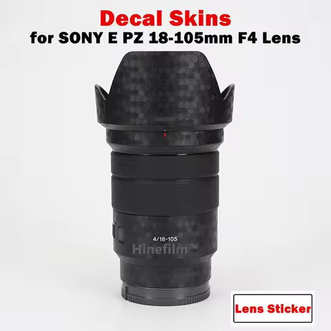 Lens Sticker for Sony E PZ 18-105 F4 Decal Skin For Sony E PZ 18-105mm F4 G OSS Lens Protector 18105